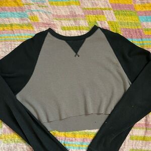 Vintage Quicksilver Cropped LongsleveTee